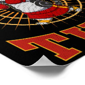 Poster Muay Thai Thaïlande Poing Anneau Genou Technique d (Coin)