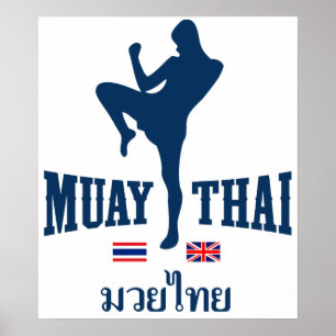 Poster Muay Thai Thaïlande Royaume-Uni