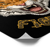 Poster Muay Thai Tiger - Cadeau de boxe thaïlandaise et k (Coin)