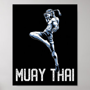 Poster Muay Thai Tiger - Nak Muay, Cadeau de Kickboxing