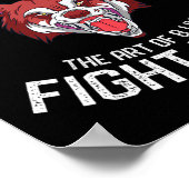 Poster Muay Thai Wolf - Boxe Thaïlandaise et Kickboxing (Coin)