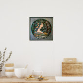 Poster Mucha - Art nouveau lierre (Cuisine)