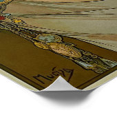 Poster Mucha - Art nouveau plume (Coin)