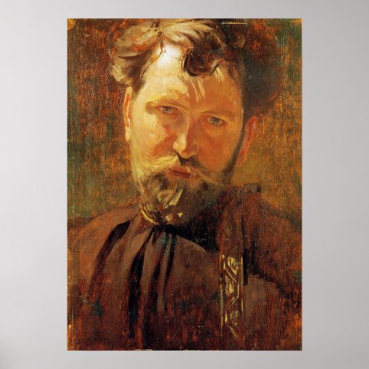 Poster Mucha - Autoportrait (Devant)