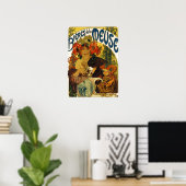 Poster Mucha - Bieres De La Muse (Bureau à domicile)
