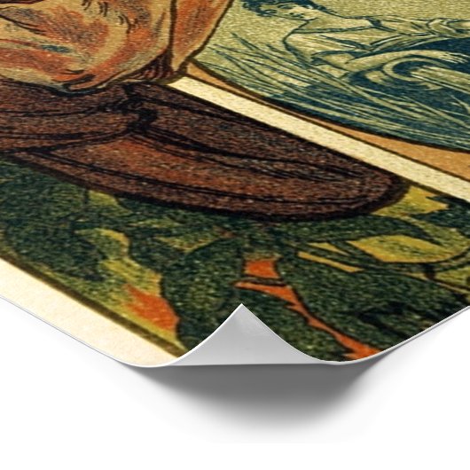 Poster Mucha - Bieres De La Muse (Coin)