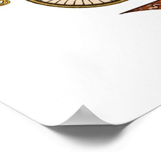 Poster Mucha - conception zodiaque et compilation de moti (Coin)