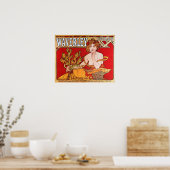 Poster Mucha - Cycles (Cuisine)