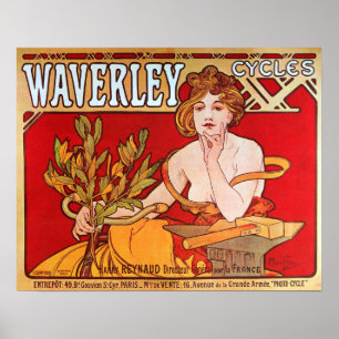 Poster Mucha - Cycles Waverley