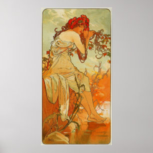 Poster Mucha - Été 1896