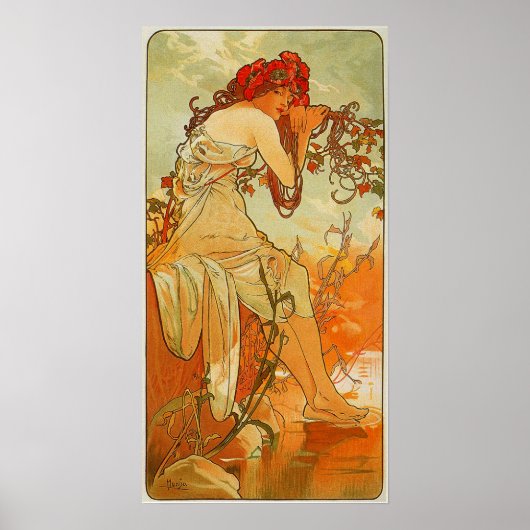 Poster Mucha - Été 1896 (Devant)