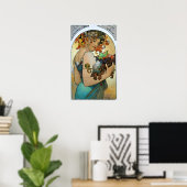 Poster Mucha - Fruit (Bureau à domicile)