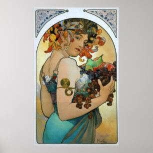Poster Mucha - Fruit