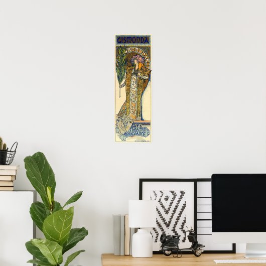 Poster Mucha - Gismonda 1894 (Bureau à domicile)