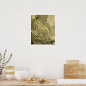 Poster Mucha - Juillet Cocorico (Cuisine)