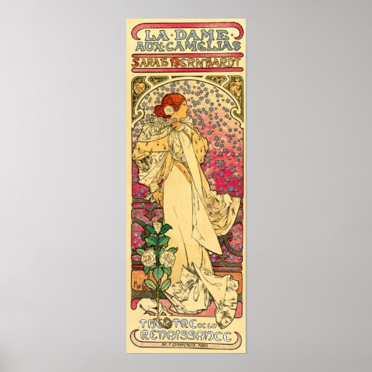 Poster Mucha - La Dame Aux Camelias (Devant)