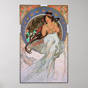 Poster Mucha - La Musique des Arts
