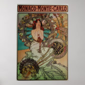 Poster Mucha - Monaco Monte Carlo (Devant)