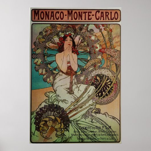 Poster Mucha - Monaco Monte Carlo (Devant)
