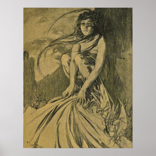 Poster Mucha - Novembre Cocorico (Devant)