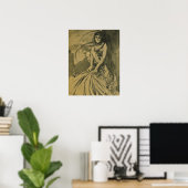 Poster Mucha - Novembre Cocorico (Bureau à domicile)