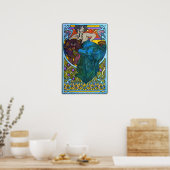 Poster Mucha - Panneau Femme 1901 (Cuisine)