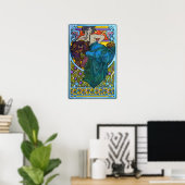 Poster Mucha - Panneau Femme 1901 (Bureau à domicile)