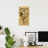 Poster Mucha - Panneau Femme 1901 (Bureau à domicile)