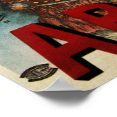 Poster Mucha - Papier à rouler à cigarettes Abadie 1898 (Coin)