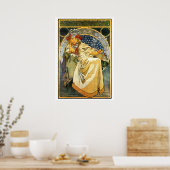 Poster Mucha Princess Hyacinth 20 par 28 (Cuisine)