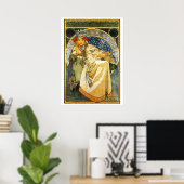 Poster Mucha Princess Hyacinth 20 par 28 (Bureau à domicile)