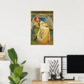 Poster Mucha - Princesse Hyacinth 1911 (Bureau à domicile)