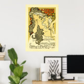 Poster Mucha : Salon des Cents (Bureau à domicile)