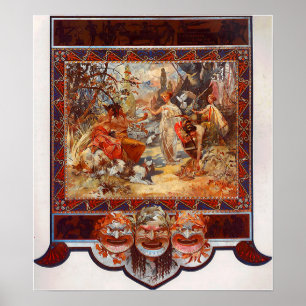 Poster Mucha - The Judgement Of Paris 1895