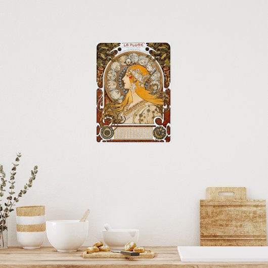 Poster Mucha - Zodiac (Cuisine)