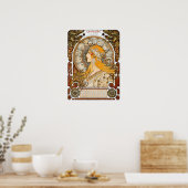 Poster Mucha - Zodiaque (Cuisine)