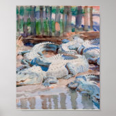 Poster Muddy Alligators By John Singer Sargent (Devant)