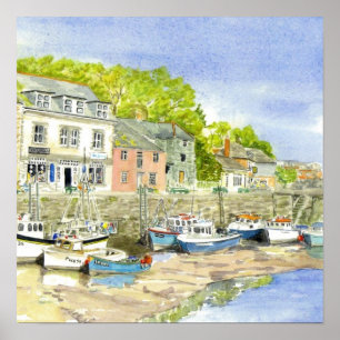 Poster 'Muddy Bas (Padstow)'