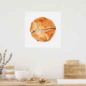 Poster muffin aux bleuets (Cuisine)