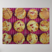 Poster muffins aux fraises (Devant)