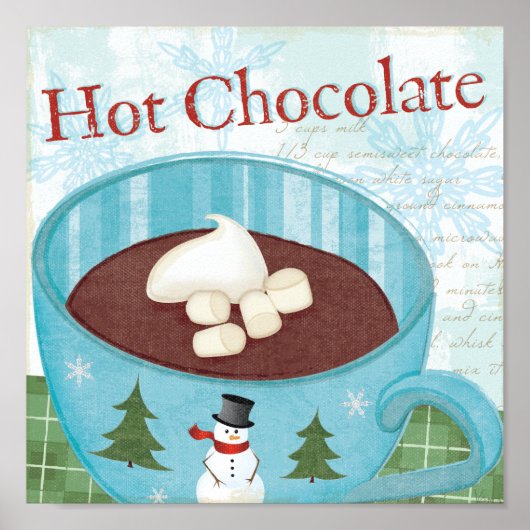 Poster Mug de Noël au chocolat chaud (Devant)