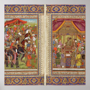 Poster Mughal Indian India Islam Islamic Muslim Boho Art