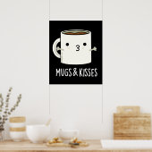 Poster Mugs Et Baisers Drôle Mug Pun Dark BG (Cuisine)
