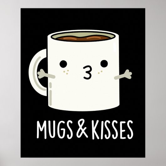 Poster Mugs Et Baisers Drôle Mug Pun Dark BG (Devant)