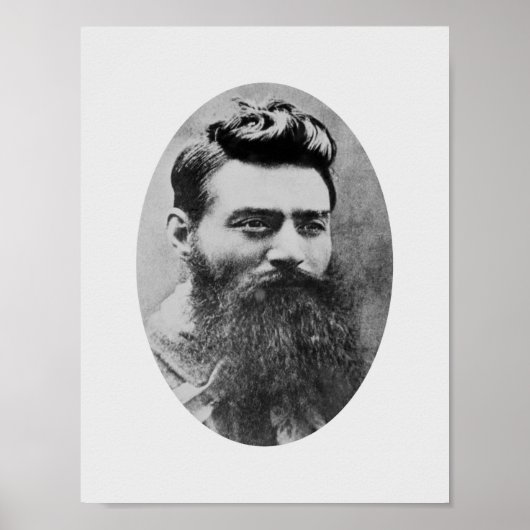 Poster Mugshot de Ned Kelly - 1880 (Devant)