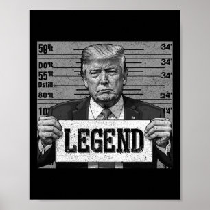 Poster Mugshot Drôle Trump 2024