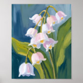 Poster Muguet | Fleur Peinte Aquarelle (Devant)