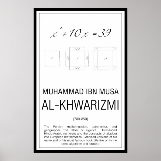 Poster Muhammad Al-Khwarizmi (Devant)