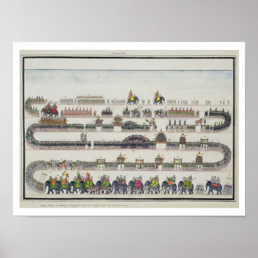 Poster Muharram Ceremony, Faizabad, 1772 (Devant)