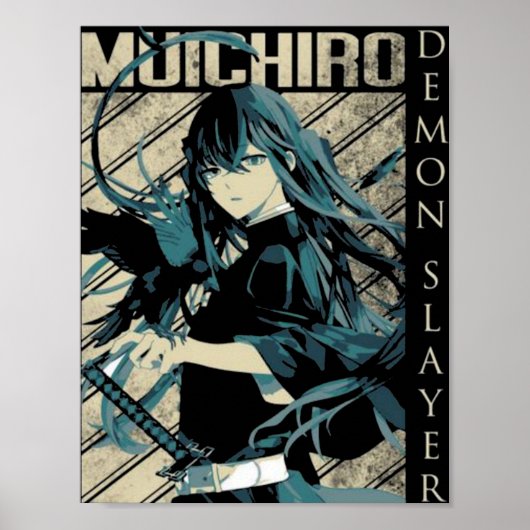 POSTER MUICHIRO DEMON SLAYER (Devant)
